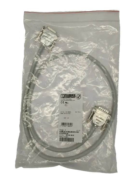 New | in-Stock Phoenix Contact Round Cable D-Sub 1m 2302065 Cable & Wire Michigan US | Maverick Industrial Sales #1392042