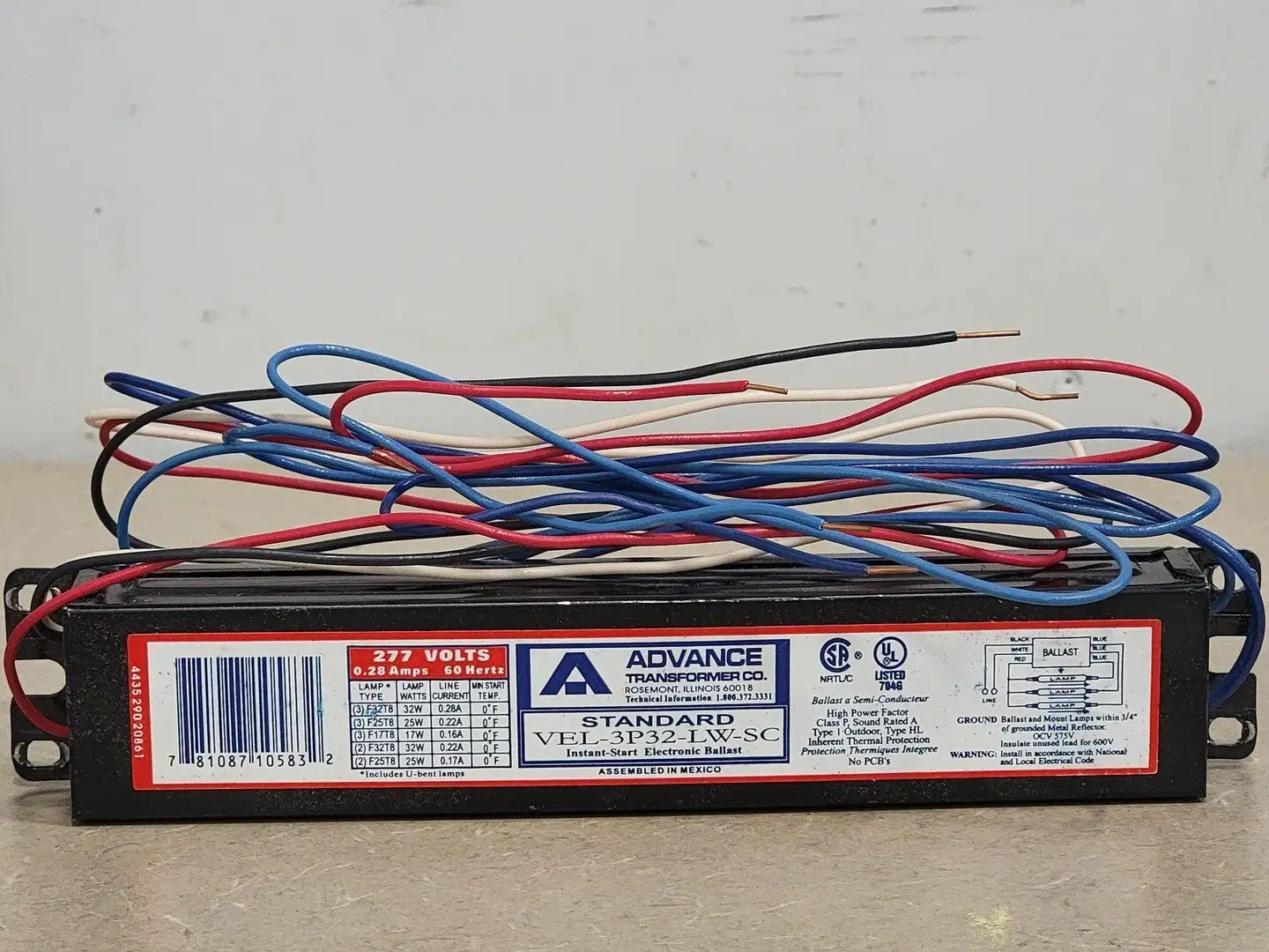 USED ADVANCE TRANFORMER CO VEL-3P32-LW-SC