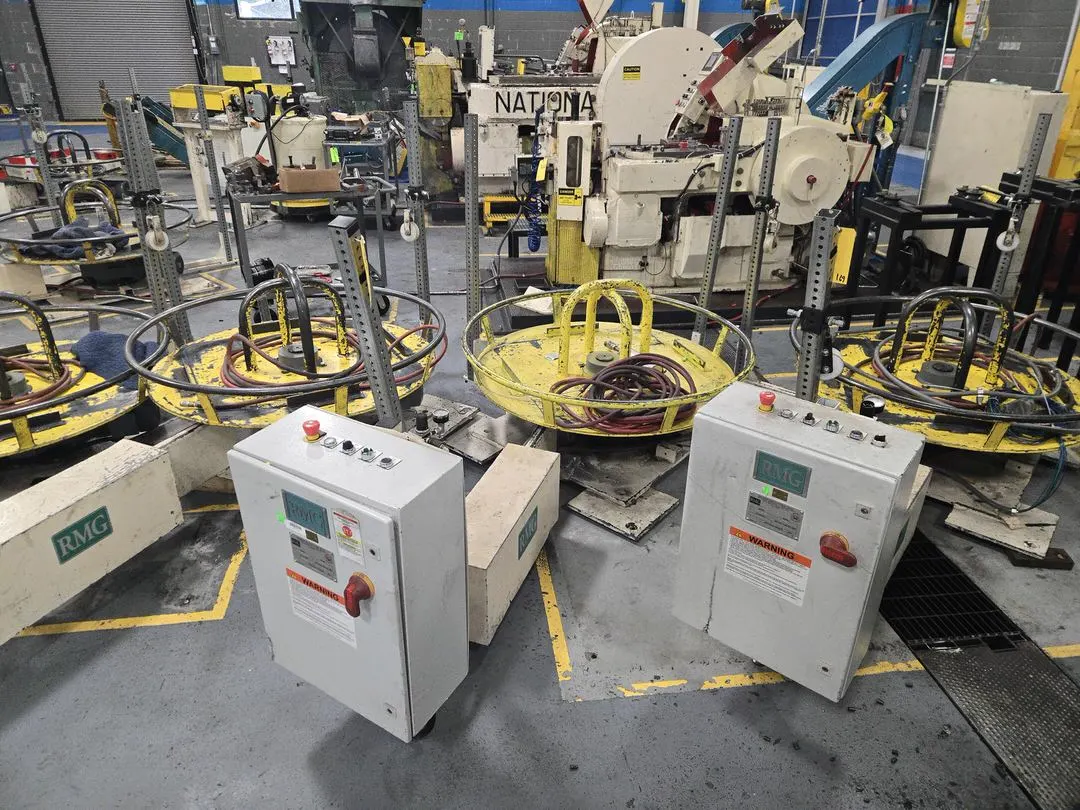 RMG 6450V-60-F Powered Uncoiler for Heading Machine