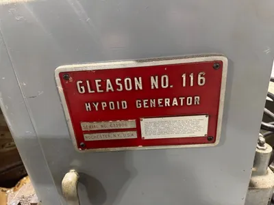 GLEASON 116 BEVEL GEAR GENERATORS SPIRAL | Piselli Enterprises (10)