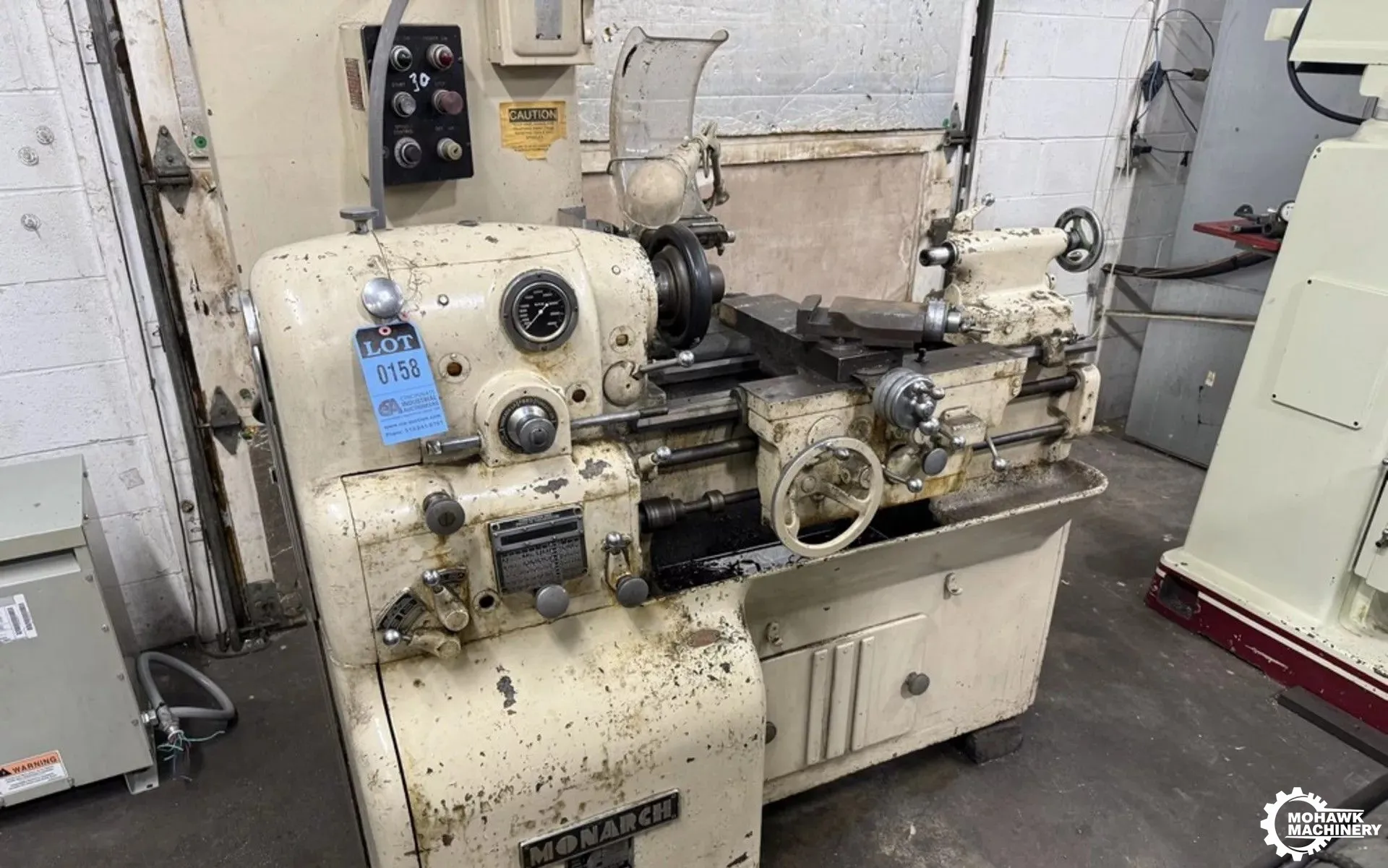 12.5" X 20" MONARCH “10EE” TOOLROOM PRECISION ENGINE LATHE w/TAPER ATTACHMENT