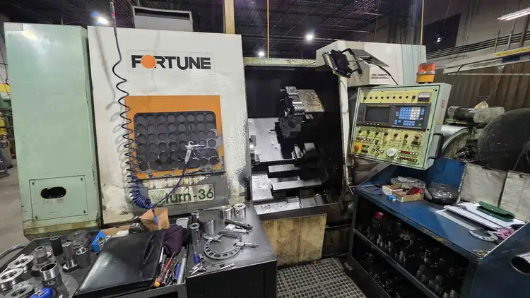 Used 1997 FORTUNE V-TURN 36 CNC Lathes Ontario CA | Avo's Machinery Equipment Inc. #1088089