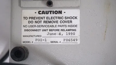 USED MICRO TECHNIC FOI-1 FIBER OPTIC ILLUMINATOR 2.0AMP 120VAC 60HZ 175W