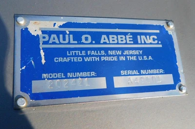 USED PAUL O. ABBE JAR MILL 202421