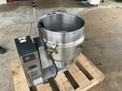 Used Vulcan Used 2021 Vulcan K12ETT 12 Gallon Tilting Electric Steam Jacketed Kettle 480V 3PH - TH2 Cooking Kettles Illinois US | Falcon Restaurant Supply #1374930