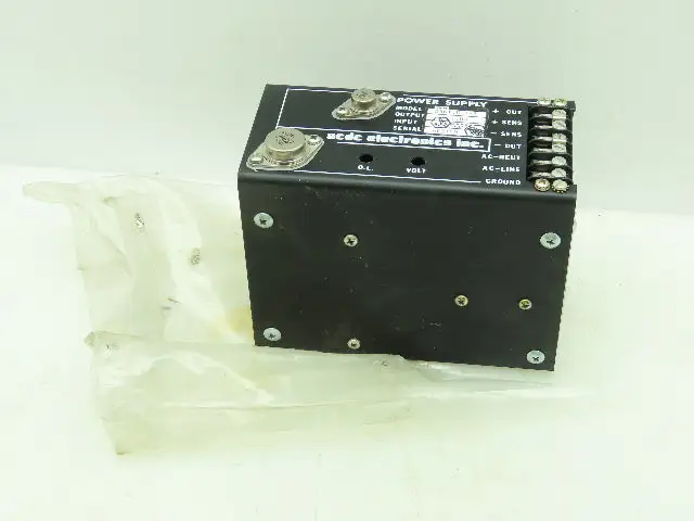 ACDC Electronics 24N1.8-1-2 Industrial Power Supply 24V Output 105-125VAC Input