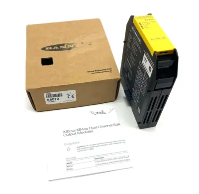 New | in-Stock BANNER ENGINEERING DUAL-CHANNEL SOLID-STATE SAFETY OUTPUT MODULE PLC Input & Output | Maverick Industrial Sales #1106028