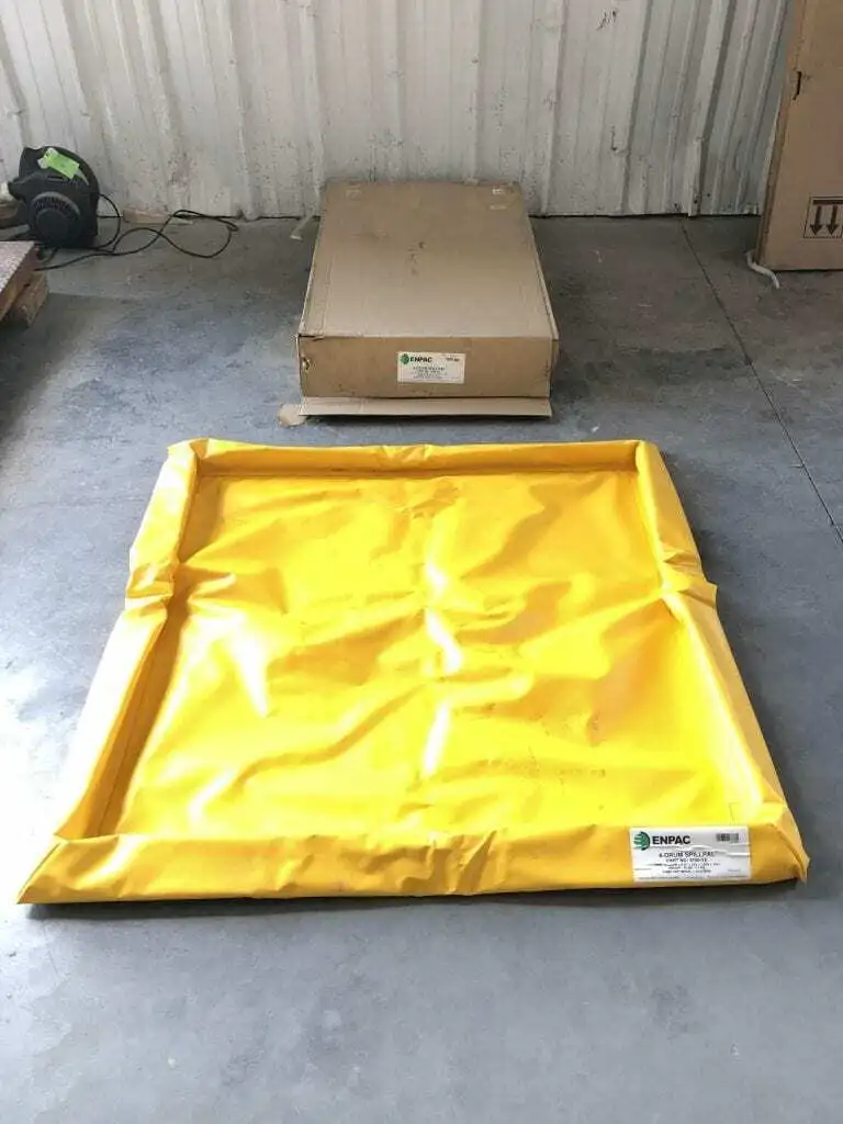 ENPAC 5760-YE 4-Drum Spillpal Spill Containment 30gal 4′ X 4′ X 3″ -NIB