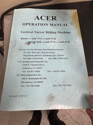 2020 ACER ULTIMA 3VS Vertical Mills | Bayou Machinery (3)