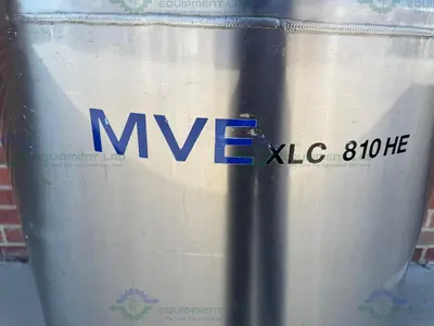 USED CHART MVE XLC 810 HE-F LIQUID NITROGEN CRYOGENIC STORAGE TANK W/ TEC 3000