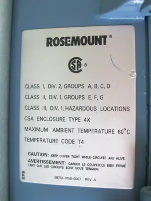 USED Rosemount 8712 HR12M4