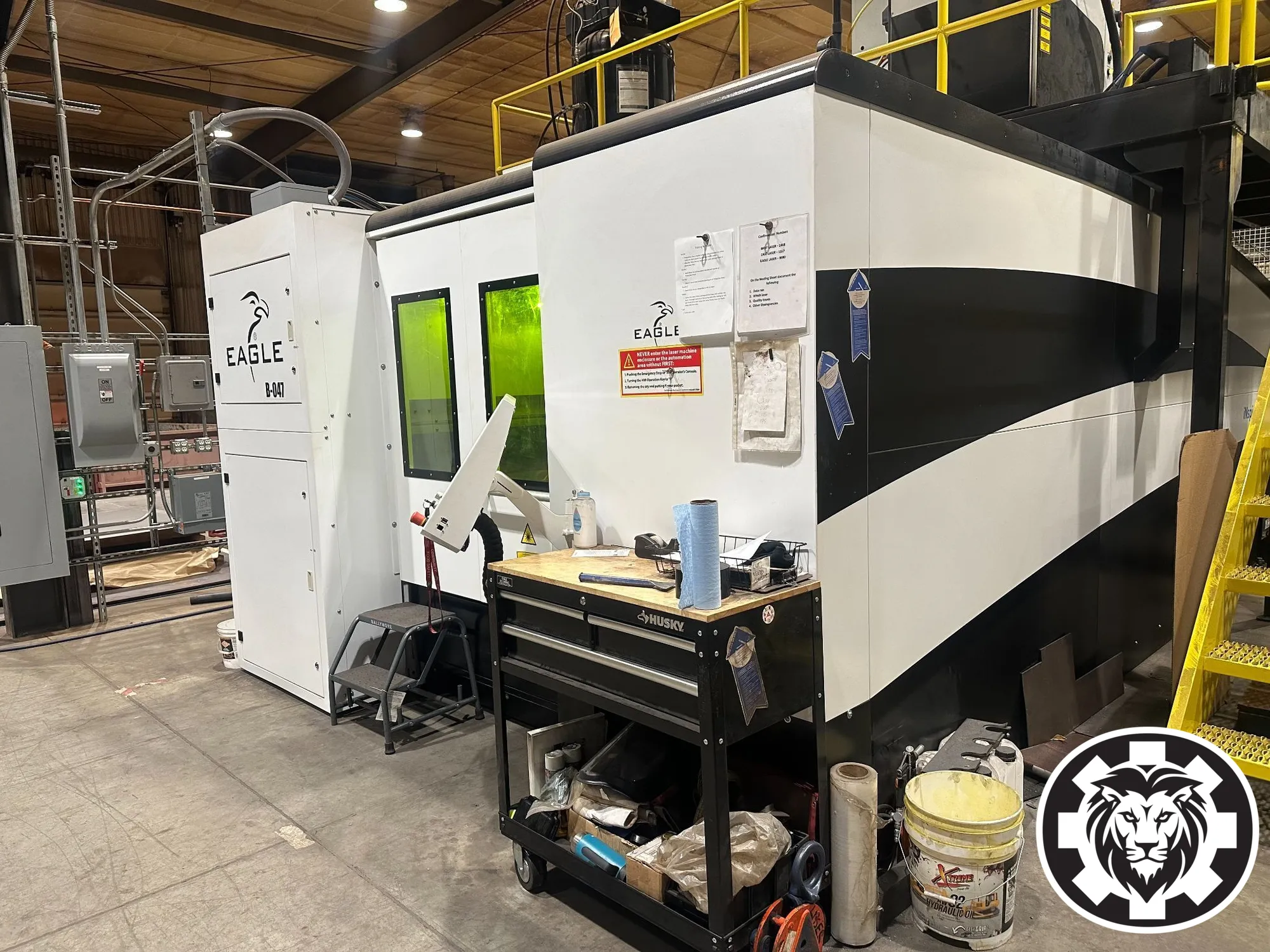 Eagle iNspire 2040 20 KW CNC Fiber Laser, 2021 - CraneMaster Load/Unload Automation, Low Hours, Training/Installation INCLUDED