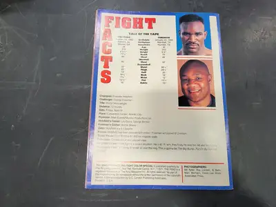 Magazine Holyfield Vs. Foreman Volume 1 No. 1