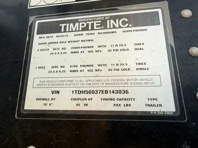 Used 2014 TIMPTE HOPPER BOTTOM Grain Hopper Trailers Minnesota US | Carco Truck & Equipment #1514162