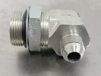 90 Deg Elbow Adapter M-16 ORB X M-08 JIC 1" x 1/2"