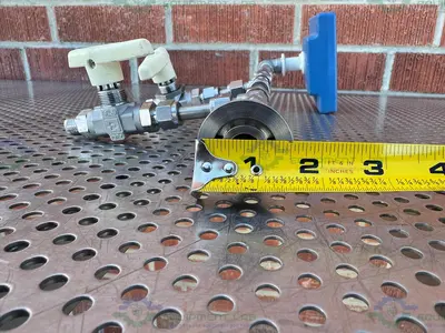 USED VACUUBRAND DVR 2 VACUUM GAGE AND CONTROLLER W/ PARKER VALVES