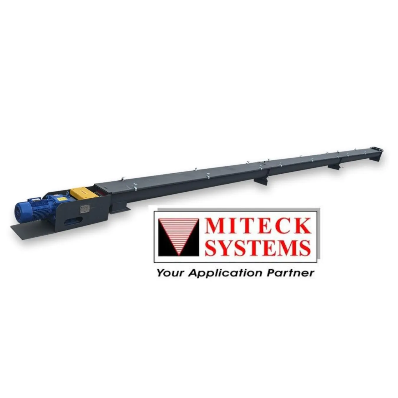 New 6" X 30 ft Miteck Carbon Steel Industrial Screw Auger Conveyor