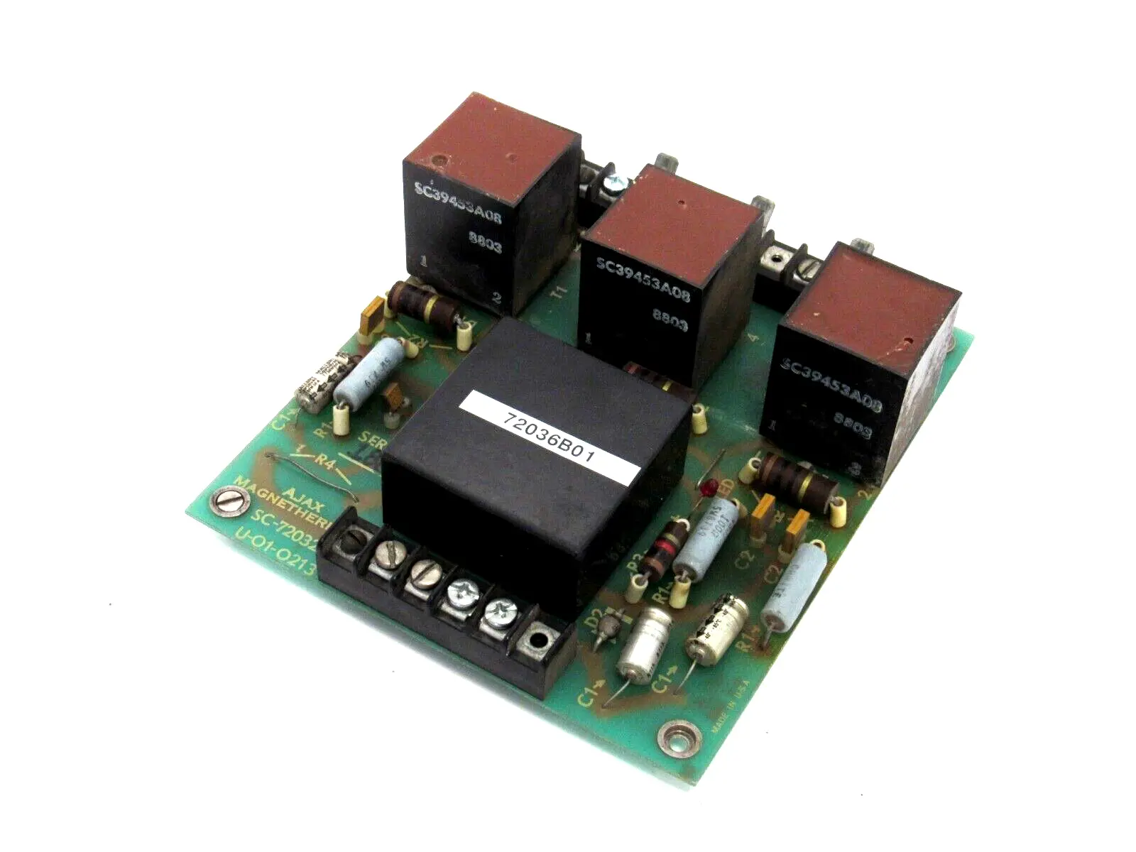 USED AJAX MAGNETHERMIC SC-72032A03 CIRCUIT BOARD SC72032A03