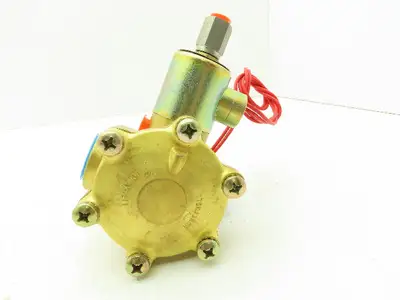 Honeywell Skinner L4LB5140 Brass Solenoid Valve 3-Way NC 120V 140 PSI 3/4" NPT