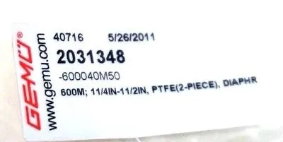 NEW GEMU 600040M50