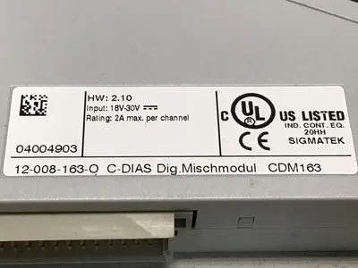 USED SIGMATEK 12-008-163-0 CDM-163