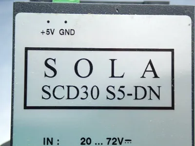 Used SOLA SCD30S5DN DIN Rail Power Supplies Ohio US | HGR 24 #869669