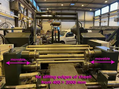 USED ZM 2050 X 4 MM DECOILING & CUT TO LENGTH & SLITTING