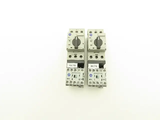 Allen Bradley 140MC2EB40 190EMNZ242CB40X Manual Motor Starter Contactor Lot of 2