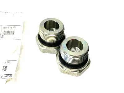 USED PARKER ERMETO DIN REDUCER PLUG BSPP STEEL
