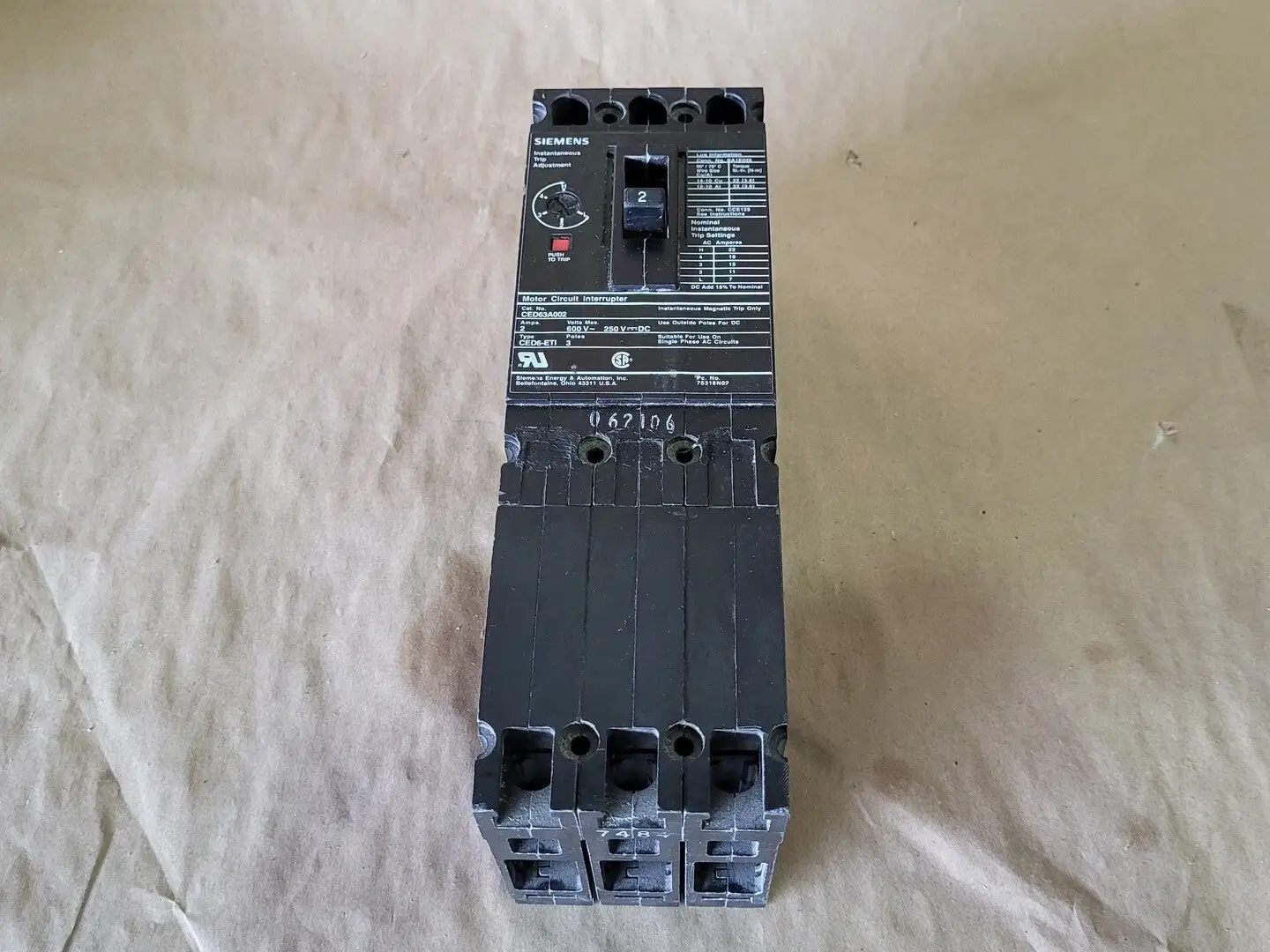 NEW SIEMENS CED63A002