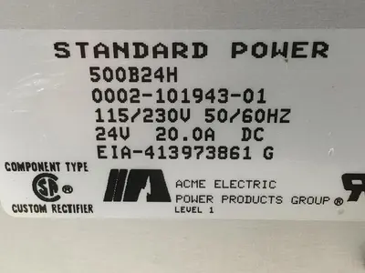 USED ACME ELECTRIC 500B24H