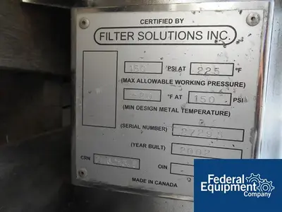 USED FSI 8" FSI Basket Filter, S/S, 150#