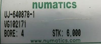 NEW NUMATICS VG102171 CYLINDER 4" BORE 6" STOKE UJ-640878-1