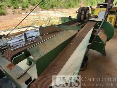 USED MORGAN SINGLE HEAD RESAW WITH RETURN