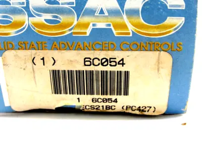 NEW SSAC 6C054 SENSING RELAY ECS21BC