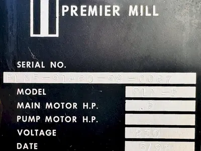 USED 1998 PREMIER MILL PLM-5