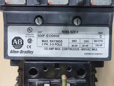 USED ALLEN-BRADLEY 500F-EOD930