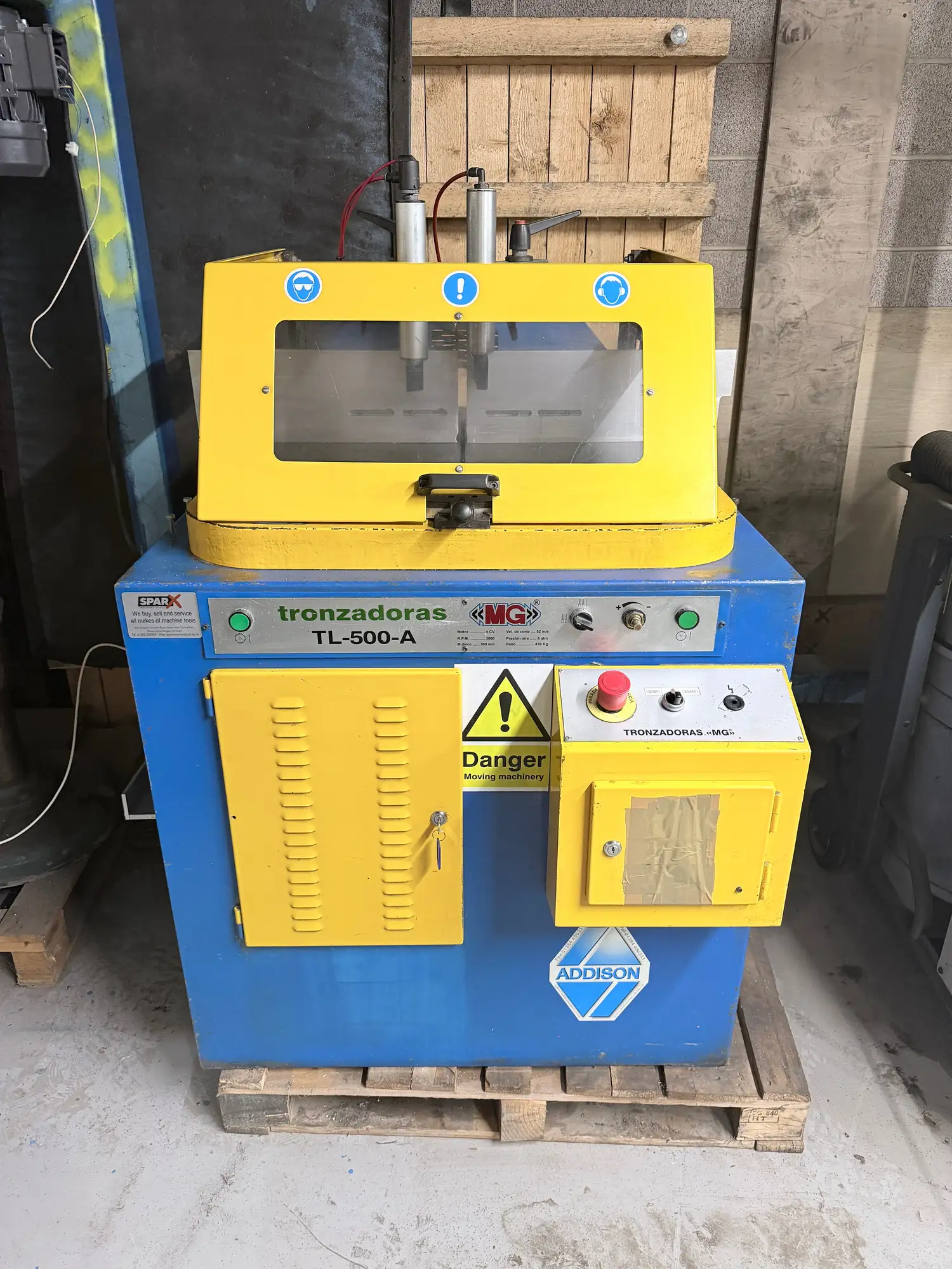 Tronzadoras MG TL 500 A Aluminium Upstroking Saw