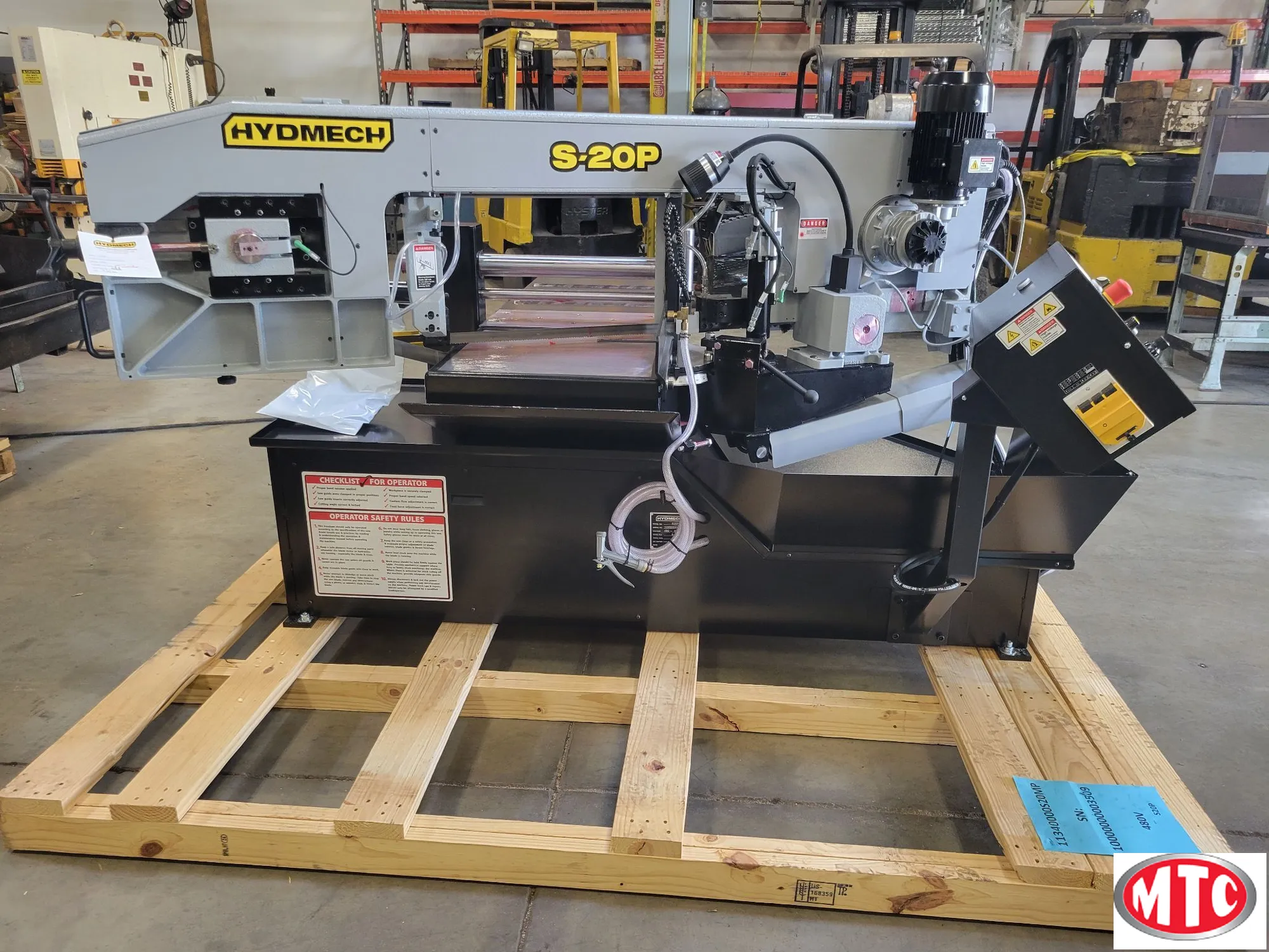 2026 HYD-MECH S-20P, Semi automatic Mitering horizontal Bandsaw