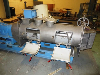 200L S/S continuous Morton Plough Shear Mixer KM300 D  15 Kw