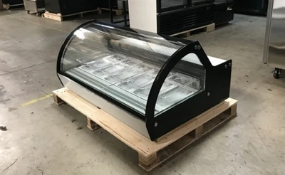 171-0351 6 Pan Countertop Self Contained Gelato Ice Cream Freezer