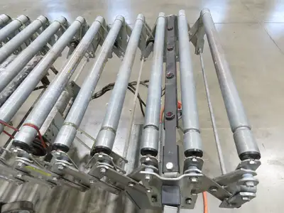 Best Flex 30"x 22' Expandable Power Roller Conveyor 36" Accumulation Zones 120V