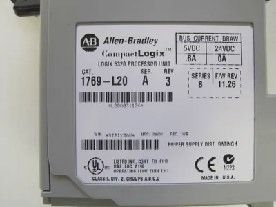 USED ALLEN BRADLEY 1769-L20 PROCESSOR LOGIX 5320