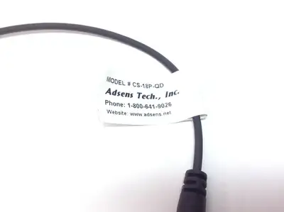 USED ADSENS TECH QUICK DISCONNECT SENSOR 3 PIN MALE