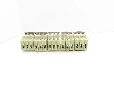 ABB S203UP-K6A 3-Pole Circuit Breaker 20A 480VAC 18-4AWG DIN Mountable Lot of 5