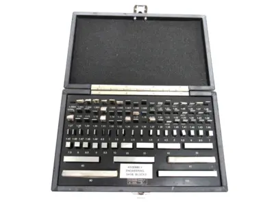 USED STARRETT 130080 GAGE BLOCKS 1.001-100MM 86 PIECE (SEE DISCRIPTION)