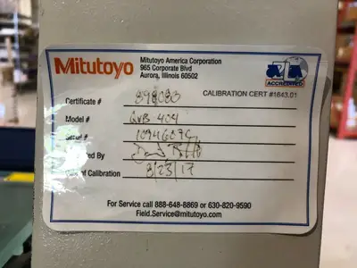 Used Mitutoyo Quick-Vision Barracuda Machine 2D Vision Measuring Systems Michigan US | Maverick Industrial Sales #1398387