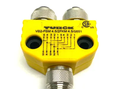 USED TURCK CABLE SPLITTER 2-BRANCH M12 EUROFAST