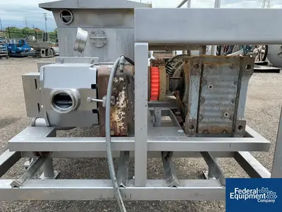 USED APV 10" x 90" APV Discharge Screw Conveyor, S/S, 20 HP