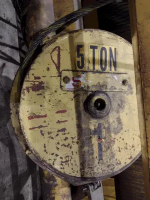 5 TON CONCO HEAVY DUTY OVERHEAD CRANE HOIST: STOCK #20381